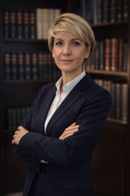Ritratto professionale di avvocata in studio legale